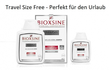 Bioxsine TRAVEL SIZE FREE for oily hair 300 ml  + 100 ml