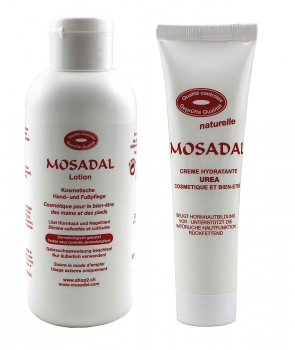 Mosadal Kosmetische Hand- und Fußpflegeset - Mosadal Lotion + Mosadal Creme Hydratante Urea