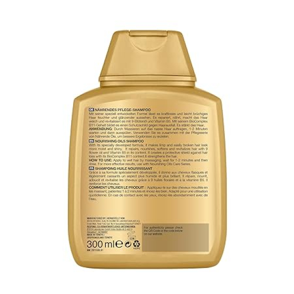 Bioxcin conditioning shampoo with nourishing oils - for dry & damaged hair 300 ml