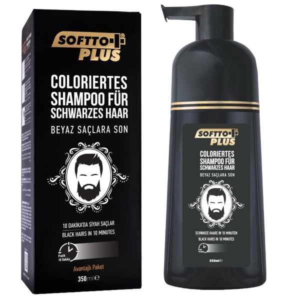 Softto Plus Black Hair Shampoo 350ml